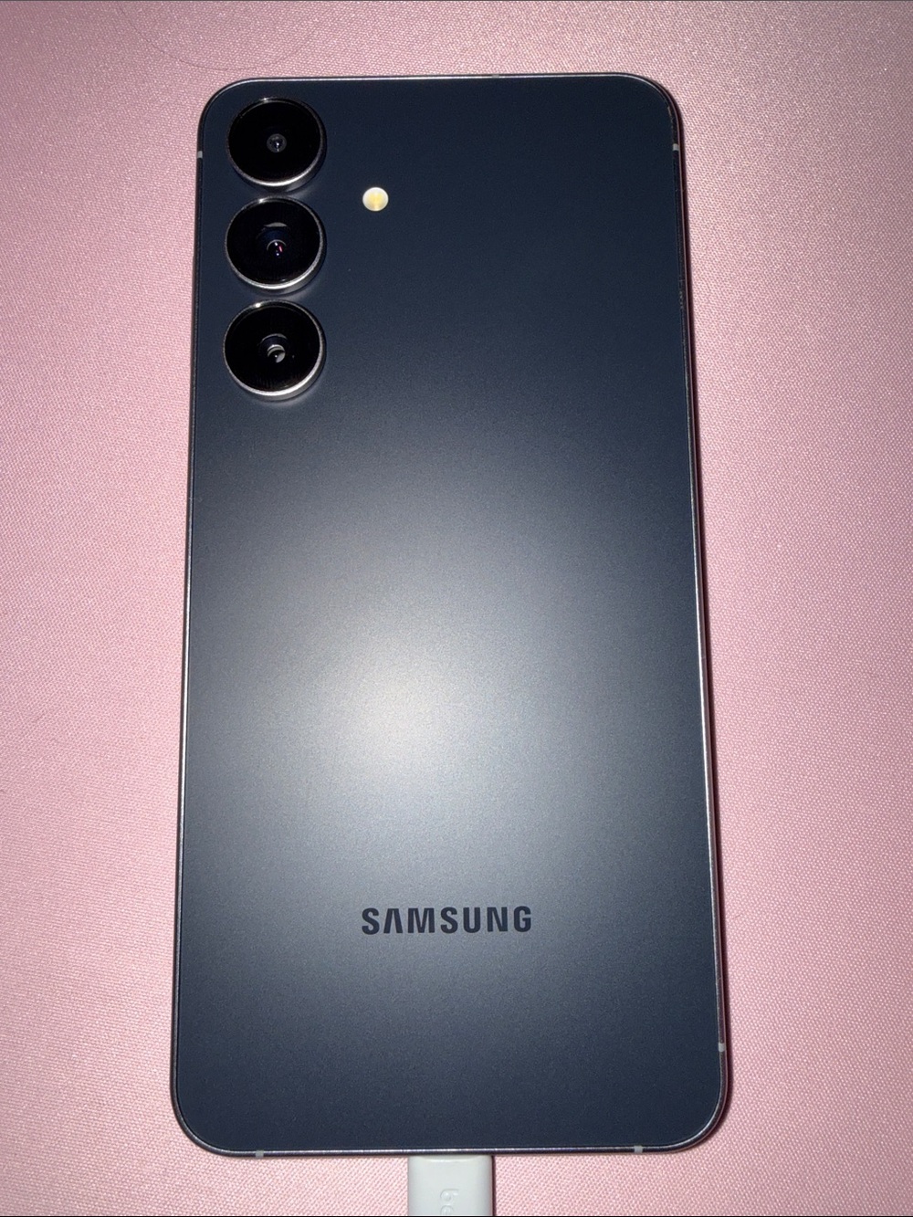 Samsung Smartphone - Dark Blue Back with Triple Camera